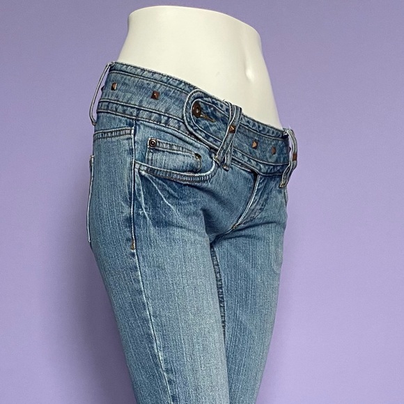 ❌SOLD-DEPOP❌ Y2K Belted Jeans by 725 Originals - Picture 2 of 7